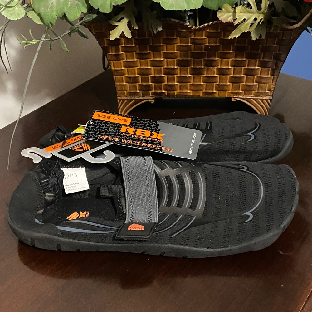 RBX Black and Gray Men's Water Shoes